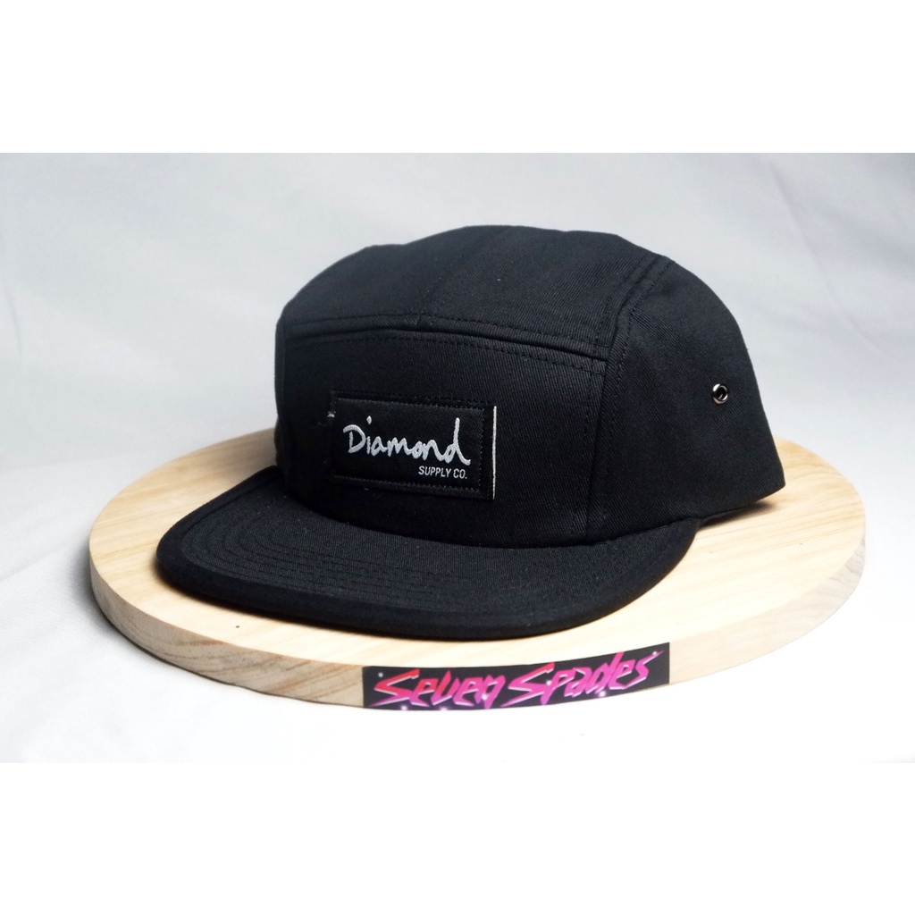 topi snapback 5 panel diamond