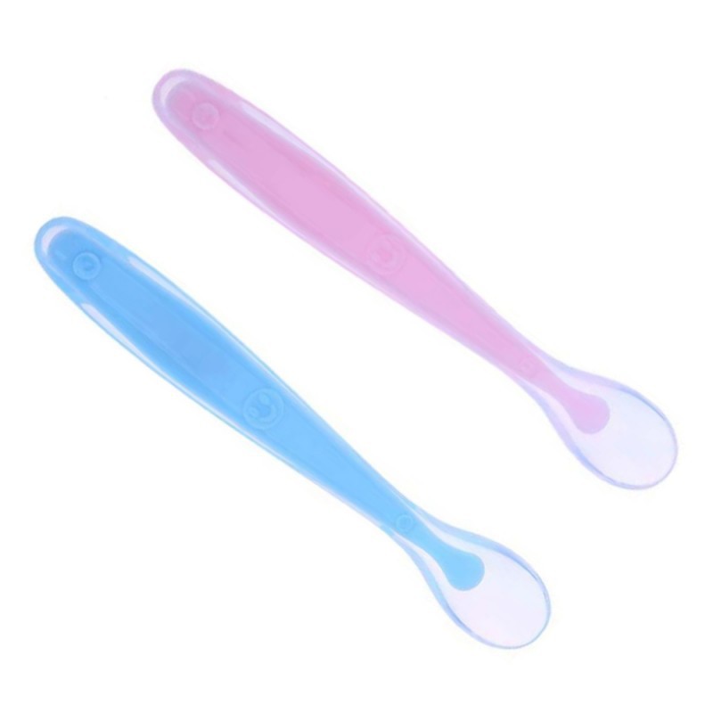 BABY SAFE  SILICONE SPOON SET2PCS SC009