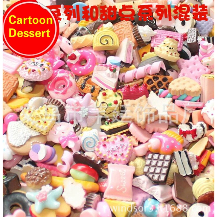 10pcs/lot Barbie Dolls Mini Play Toy Food Cake Biscuit Donuts Miniature Gifts