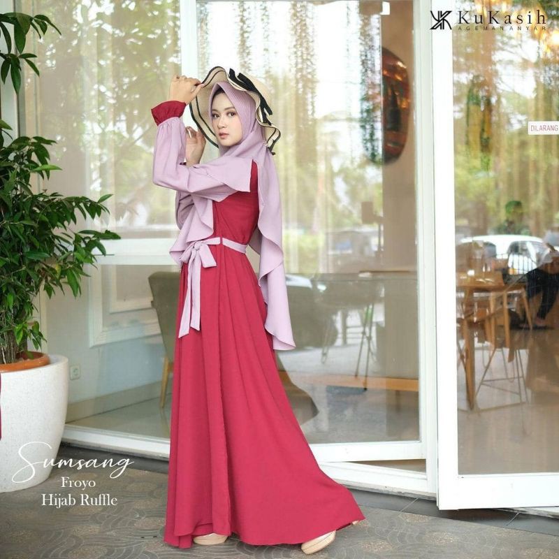 Gamis sumsang by kukasih size M|gamis set| Sumsang kukasih