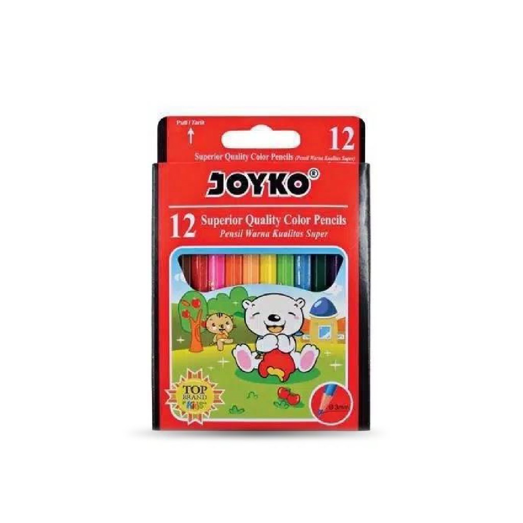 Pensil Warna 12 Joyko Kecil CP-S12 Mini