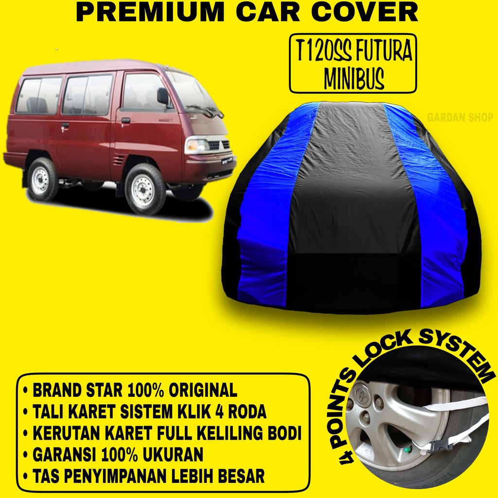 Body Cover T120SS FUTURA MINIBUS Sarung Strip BIRU Penutup Pelindung Bodi Mobil T120ss Futura Minibus PREMIUM