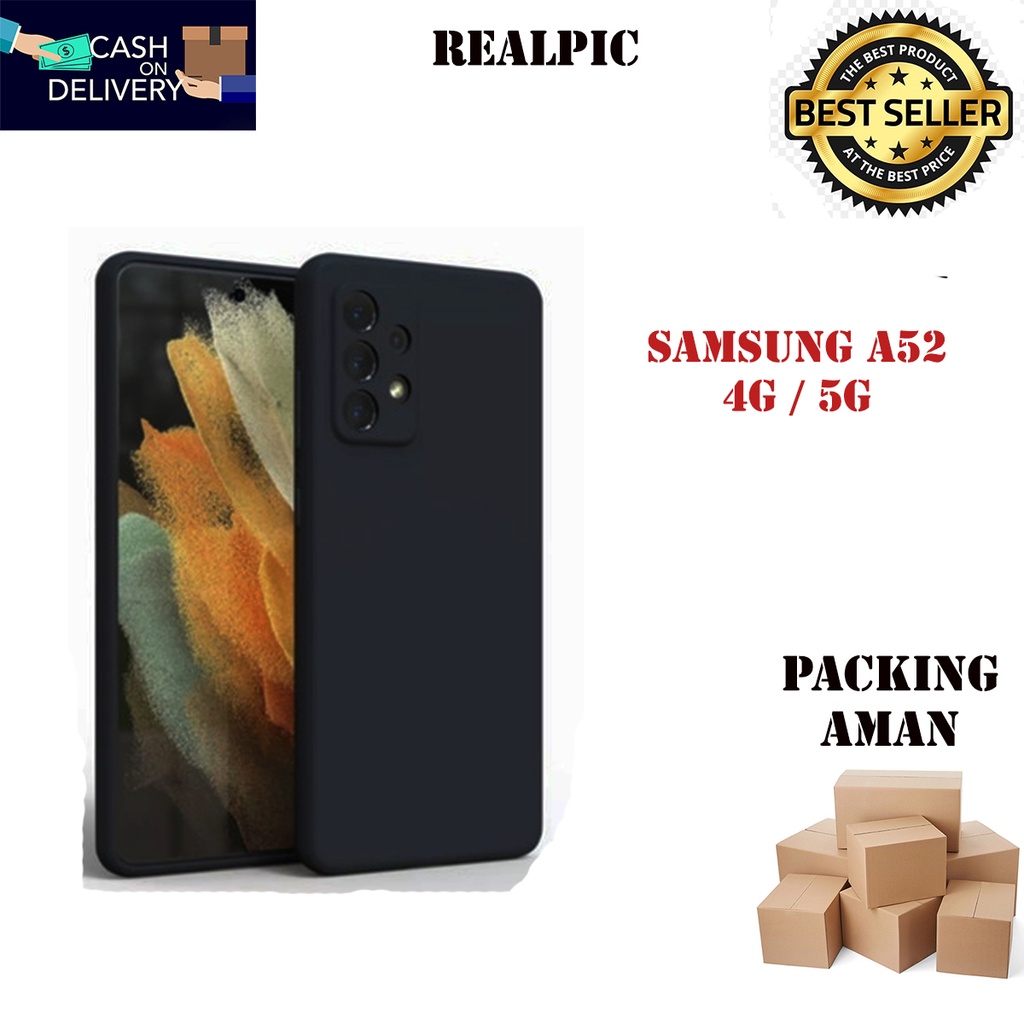 Casing Samsung Galaxy A52 4G / Samsung Galaxy A52 5G SoftCase Black Matte