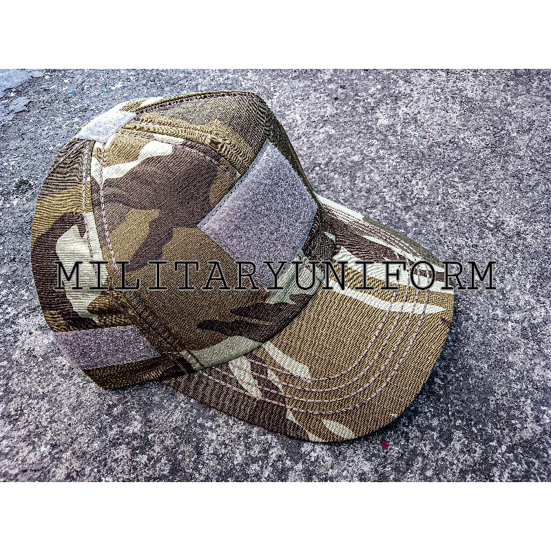 topi loreng lebanon velcro