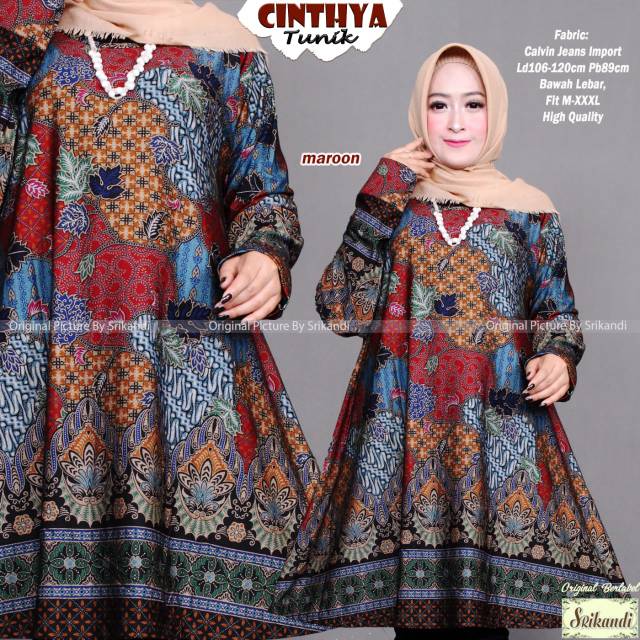CHINTYA TUNIK BAHAN CALVIN JEANS
