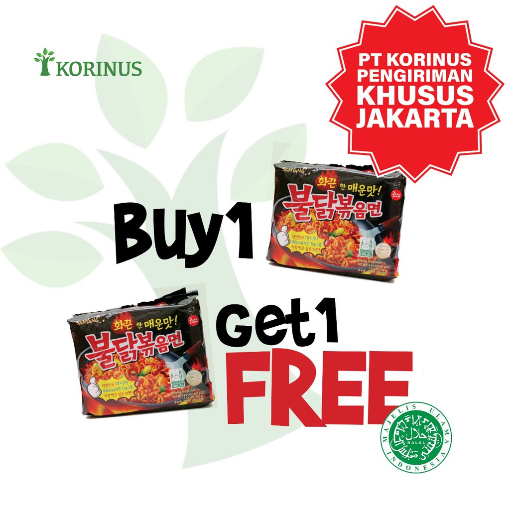 

Buy 1 Get 1 Free Samyang Green Original Pack (Kemasan isi 5 pcs)