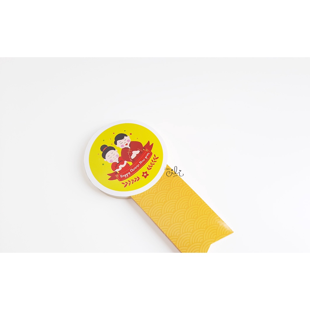 

(SCNY041/SCNY042) stiker imlek cny sincia untuk toples paperbag dus kotak iamcili [25pcs]