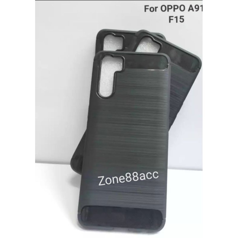 Oppo F15 A91 Reno 3 Silicon Case Softcase iPAKY Carbon Casing Cover TPU