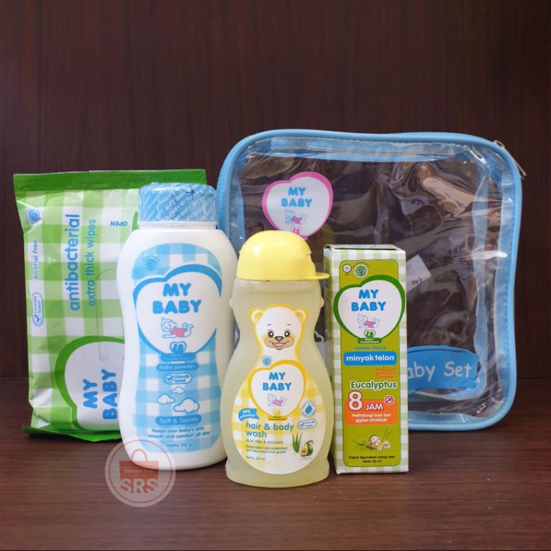 5 in 1 | 4 in 1 Hampers Cussons Mini Set Daily Travel Essential Pack + Telon Gift Set Bayi, Kado Bayi, Hadiah Set Telon MY BABY