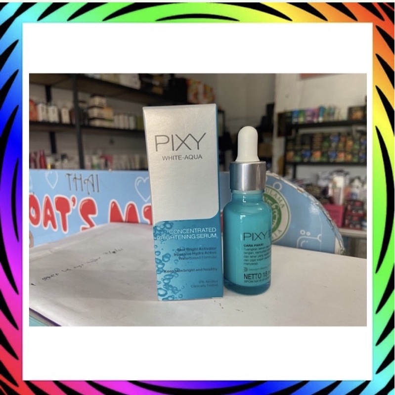 [on,ox] PIXY SERUM WHITE AQUA CONCETRATED BRIGHTENING SERUM 18 ML - SERUM WAJAH PIXY AQUA WHITE