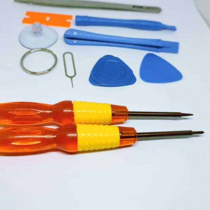 ✿ satu set lengkap service handphone - 1 set obeng + 2 penjepit lcd dan satu lem T7000 