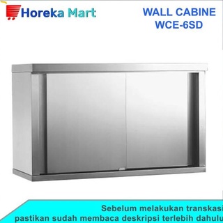 Jual RAK PIRING / RAK DAPUR STAINLESS PINTU GESER WCE-6SD MUTU BARU4334