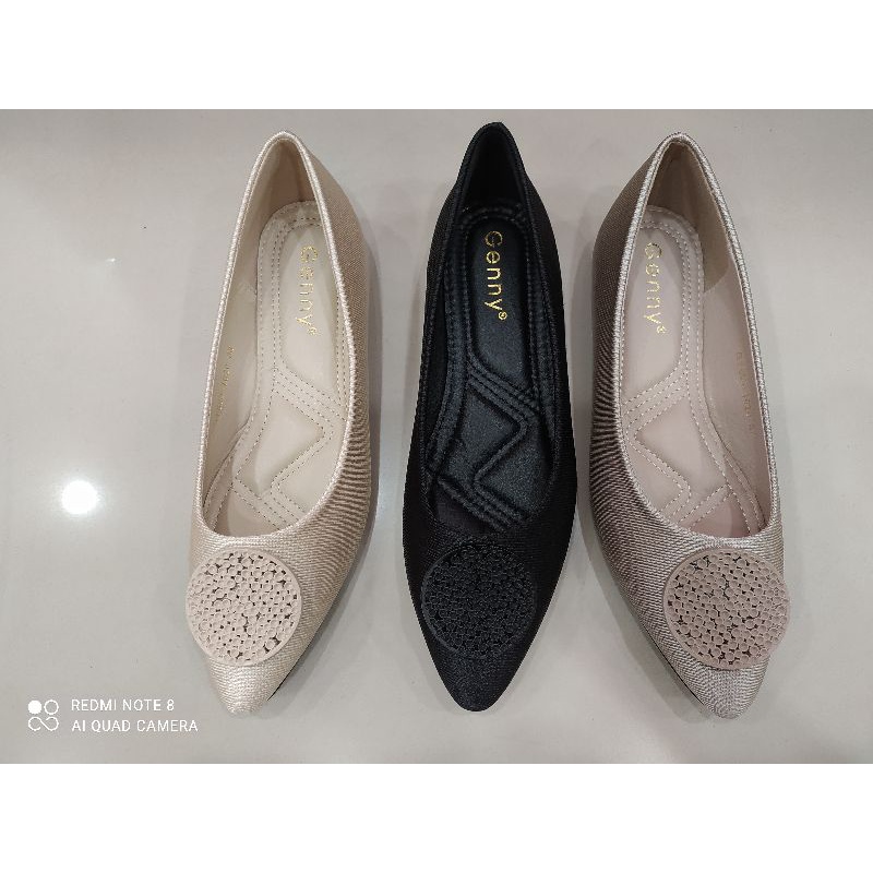 sepatu flat shoes promo Merk Genny