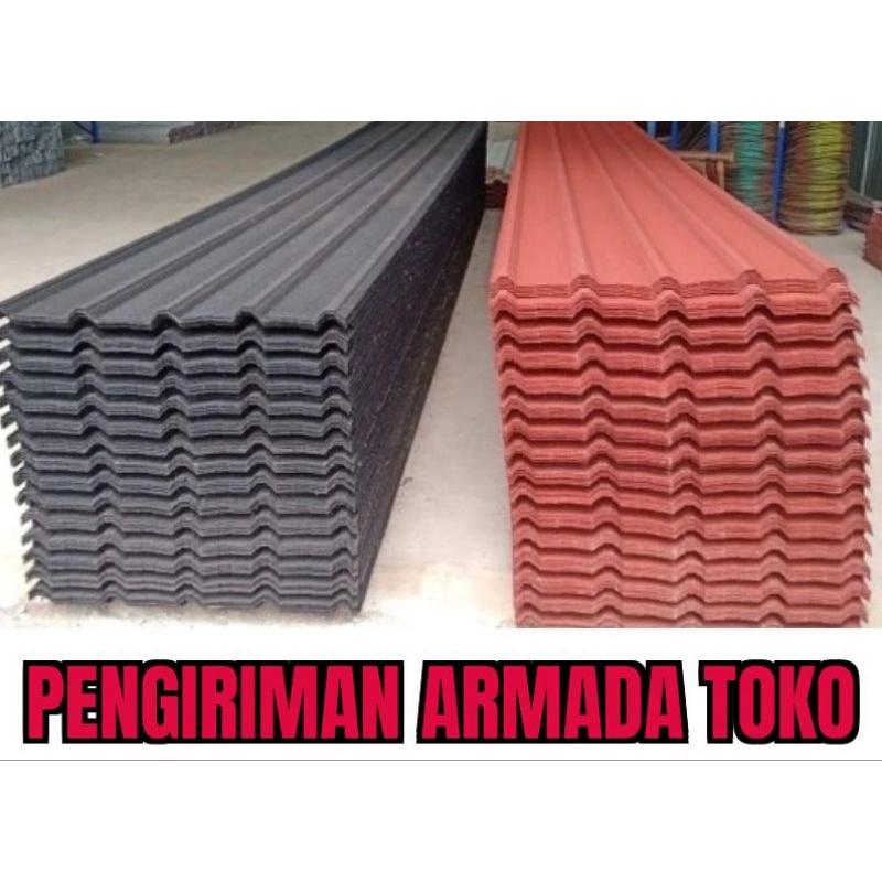 Spandek Pasir Merah Dan Hitam (0,30mm F Dan 0,40mm Setelah Berpasir)