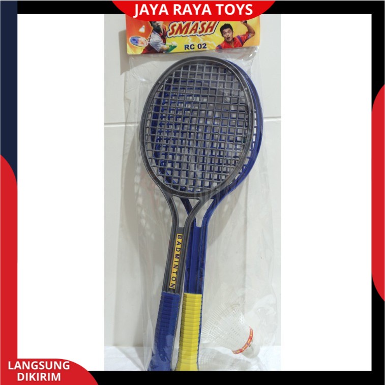 Mainan Anak Set Raket Badminton Mainan Edukatif Anak Bulu Tangkis Olahraga Plastik MURAH SNI