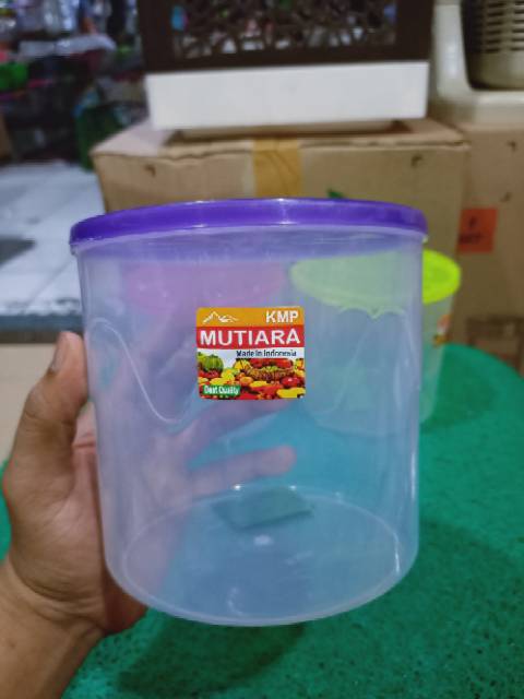 Termurah toples / sealware bulat  1,5 kg KMP mutiara free buble wrap