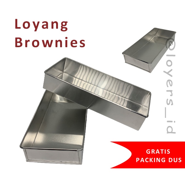 Loyang Brownies almunium ukuran 10 bahan almunium anti karat