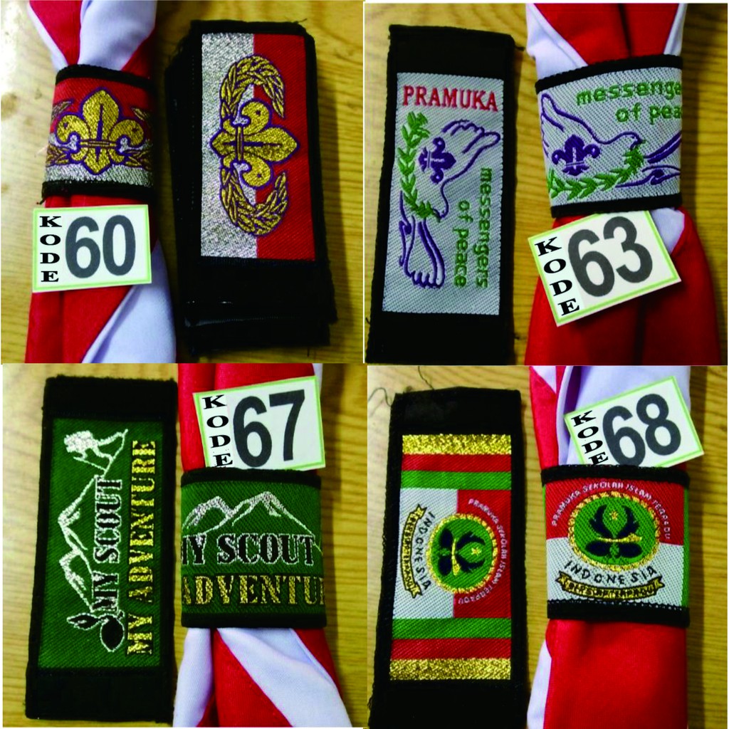 Ring Kacu Hasduk Kolong Kacu Hasduk Pramuka Woggle Woven