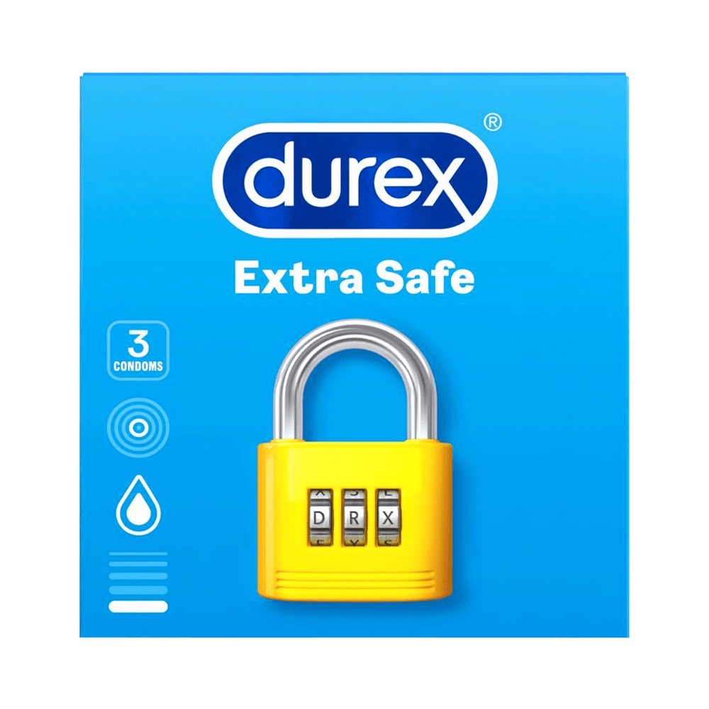 Durex Extra Safe / Kondom Durex Extra Safe / Alat Kontrasepsi Pria / Kondom