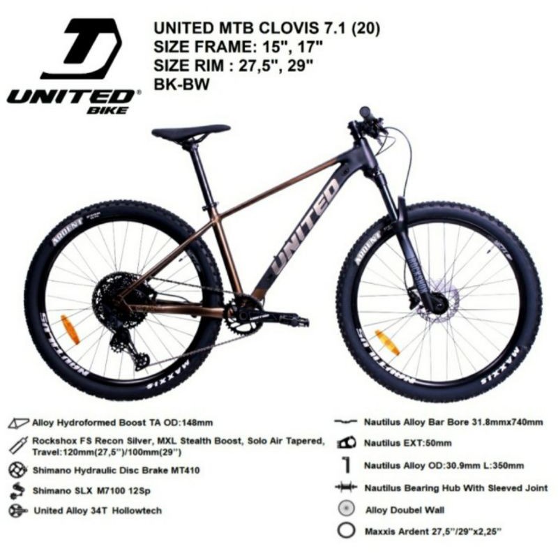 Sepeda MTB 27 inch UNITED CLOVIS 7.1 (TOKO BROER)