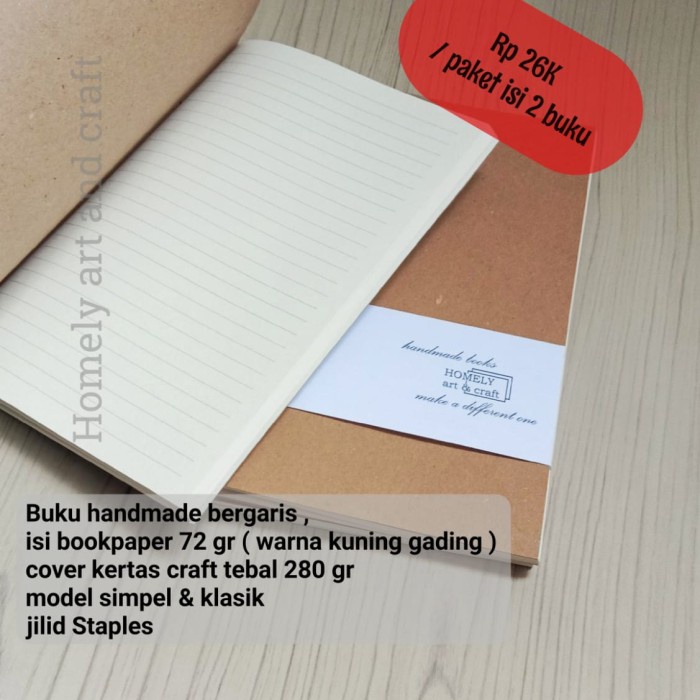 

Produk Unggulan Buku/Notebook/Handmade/Planner Book/Kraft Paper/Sketch Book A5 Bergaransi