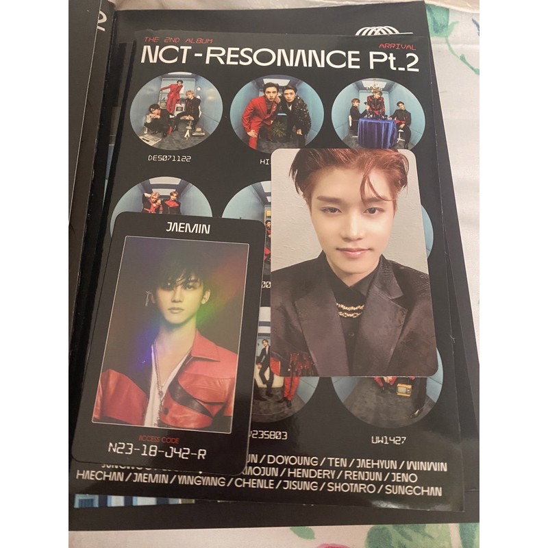 NCT 2020 RESONANCE ARRIVAL PC TAEIL AC ACCES CARD JAEMIN