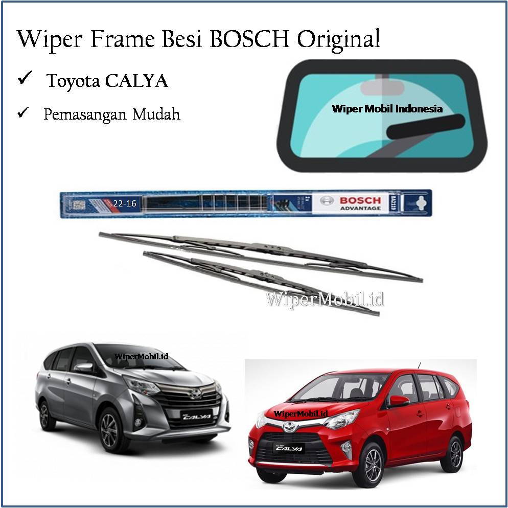 Wiper Kaca Mobil Toyota CALYA Merk Bosch Ori