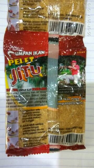 Umpan ikan pelet Jitu topi merah