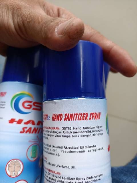 Hand Sanitizer Spray Aerosol Gst52 300ml Anti septik pembunuh kuman