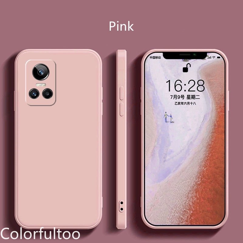 Soft Case Realme GT Neo 3 Liquid Silikon Slim Skin Candy Macaron Bludru