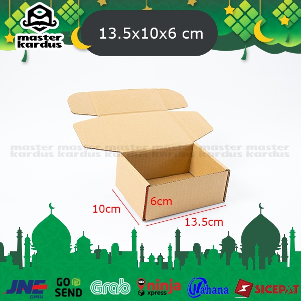

Kardus Box Packing Diecut Ukuran 13.5x10x6 cm Polos