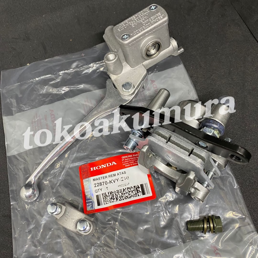 master rem atas SILVER assy plus kaliper cakram SILVER depan beat karbu vario lama vario karbu scoopy karbu