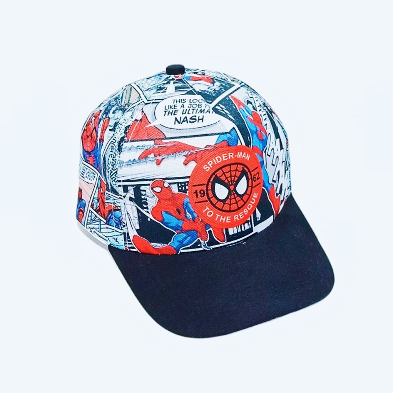 pdf topi anak laki laki karakter spiderman bisa COD topi anak anak usia 2-10 tahun