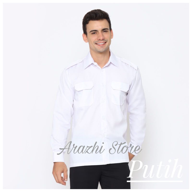 Seragam Putih PNS Pria dan Wanita Kemeja PDH Putih Baju PDL PNS Kemeja Putih PNS Pria dan Wanita Ser
