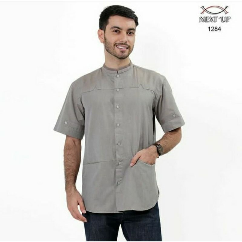 baju koko lengan pendek-sizeM