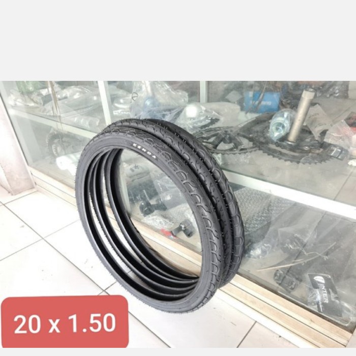 Ban luar Tire merk Kenda size 20x1.50 nylon wire 406.20 sepeda lipat