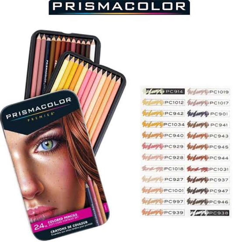 

Prismacolor Premier Portrait 24 Colors 100% Mulus NEW COVER Pensil Warna ORIGINAL