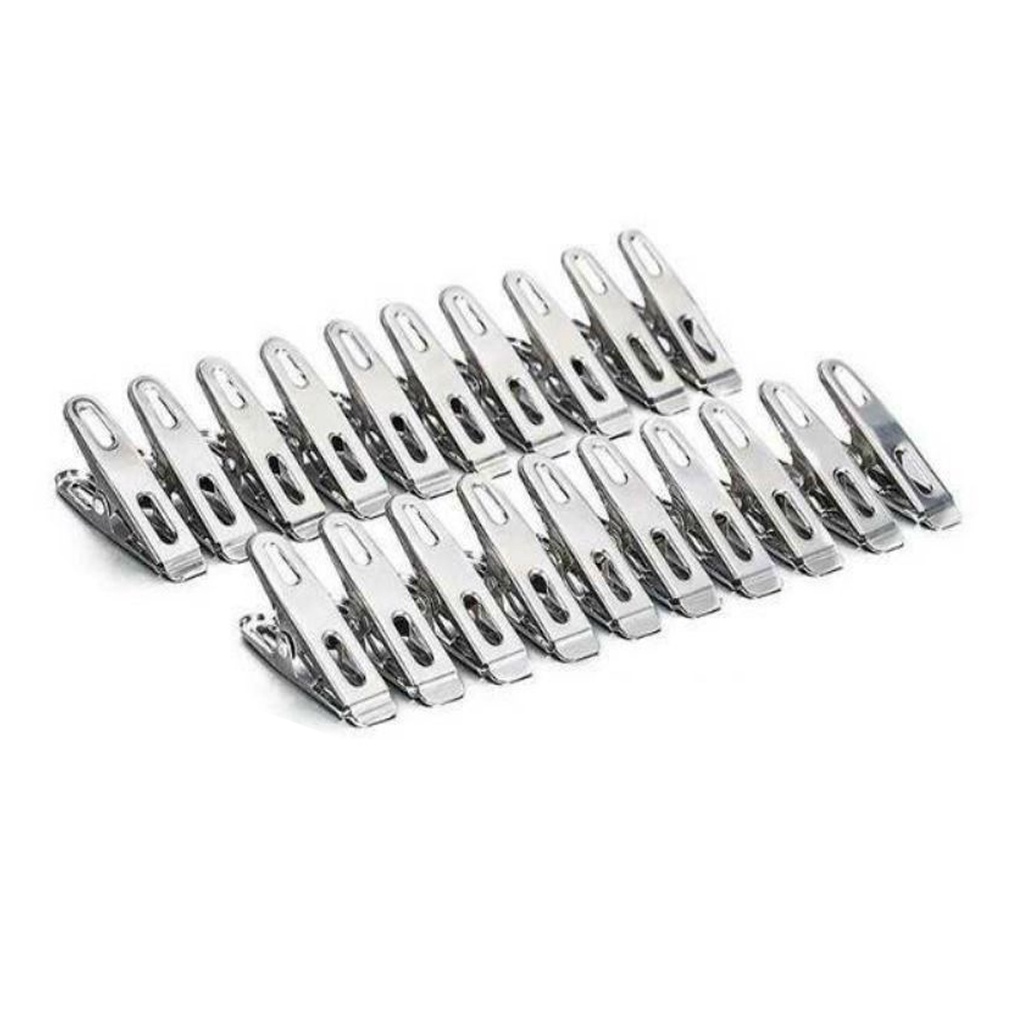 ❤GTB❤ Jepitan Jemuran Anti Karat Stainless steel Jepitan Baju Pakaian SS R584