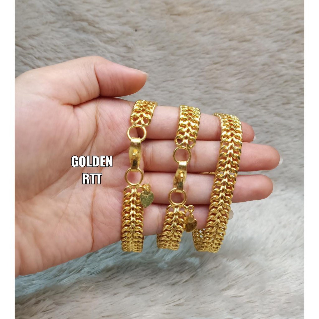 Gelang Imitasi Emas Rantai Lipan