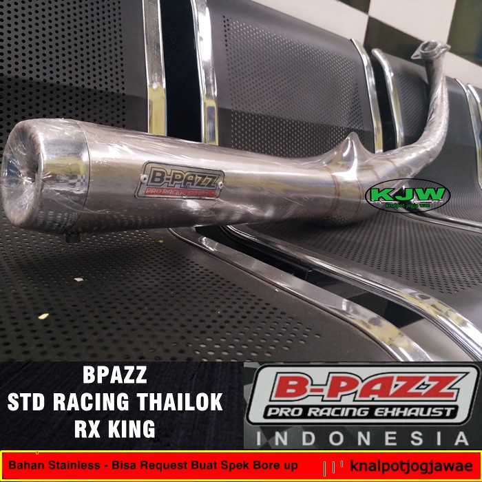 Knalpot B pazz Rx King Standar Racing Thailand Thailok Stainless Original