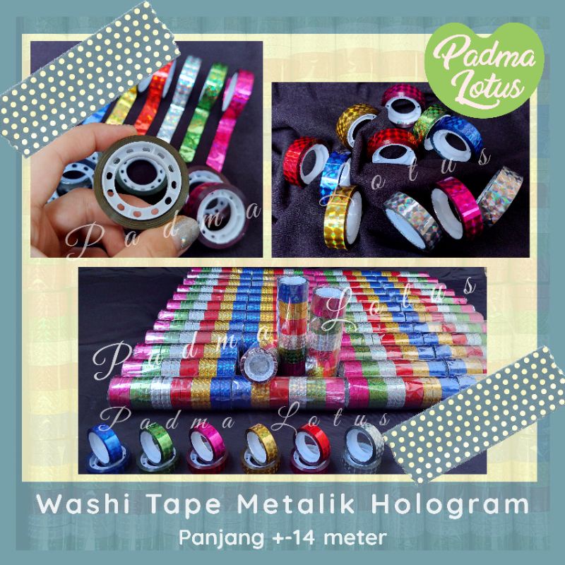 Washi tape Masking Tape selotip hologram