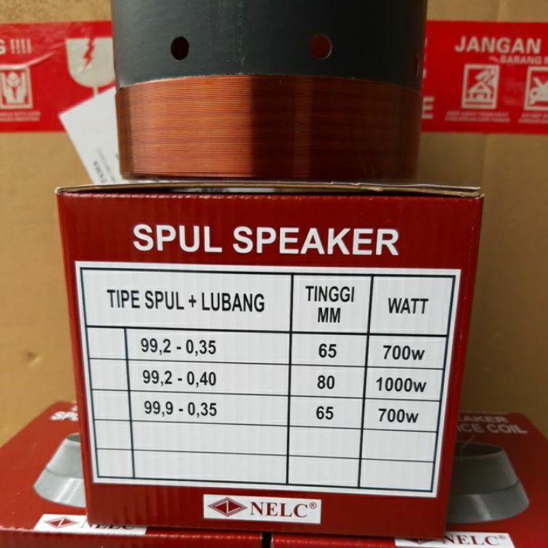 SPUL SPEAKER VOICE COIL 99,2MM MODEL LUBANG