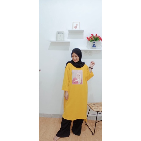 MILA midi dress - dress babyterry printing - long dress hijab friendly