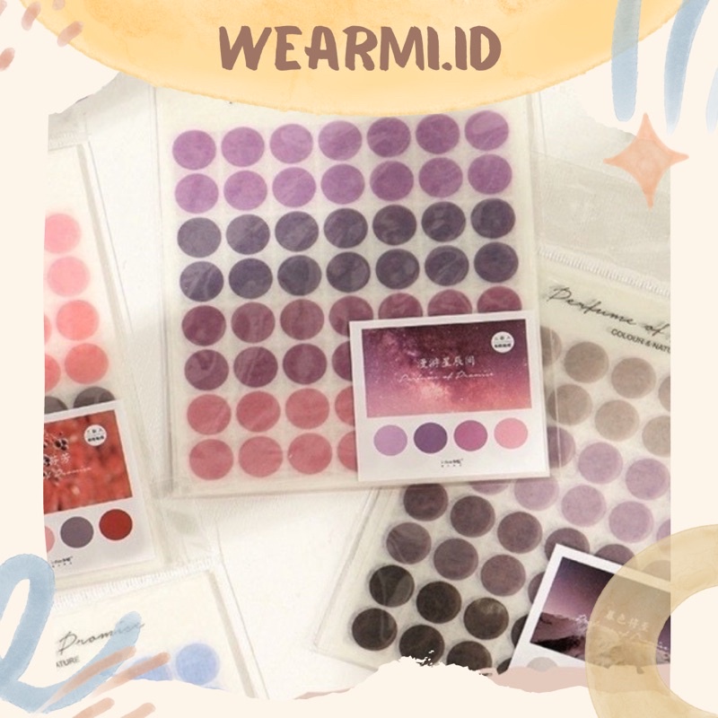 

3 Pcs/set 3 Lembar Sticker Pack Dots Kotak Aesthetic Jurnal Bujo diy Scrapbook - sp125