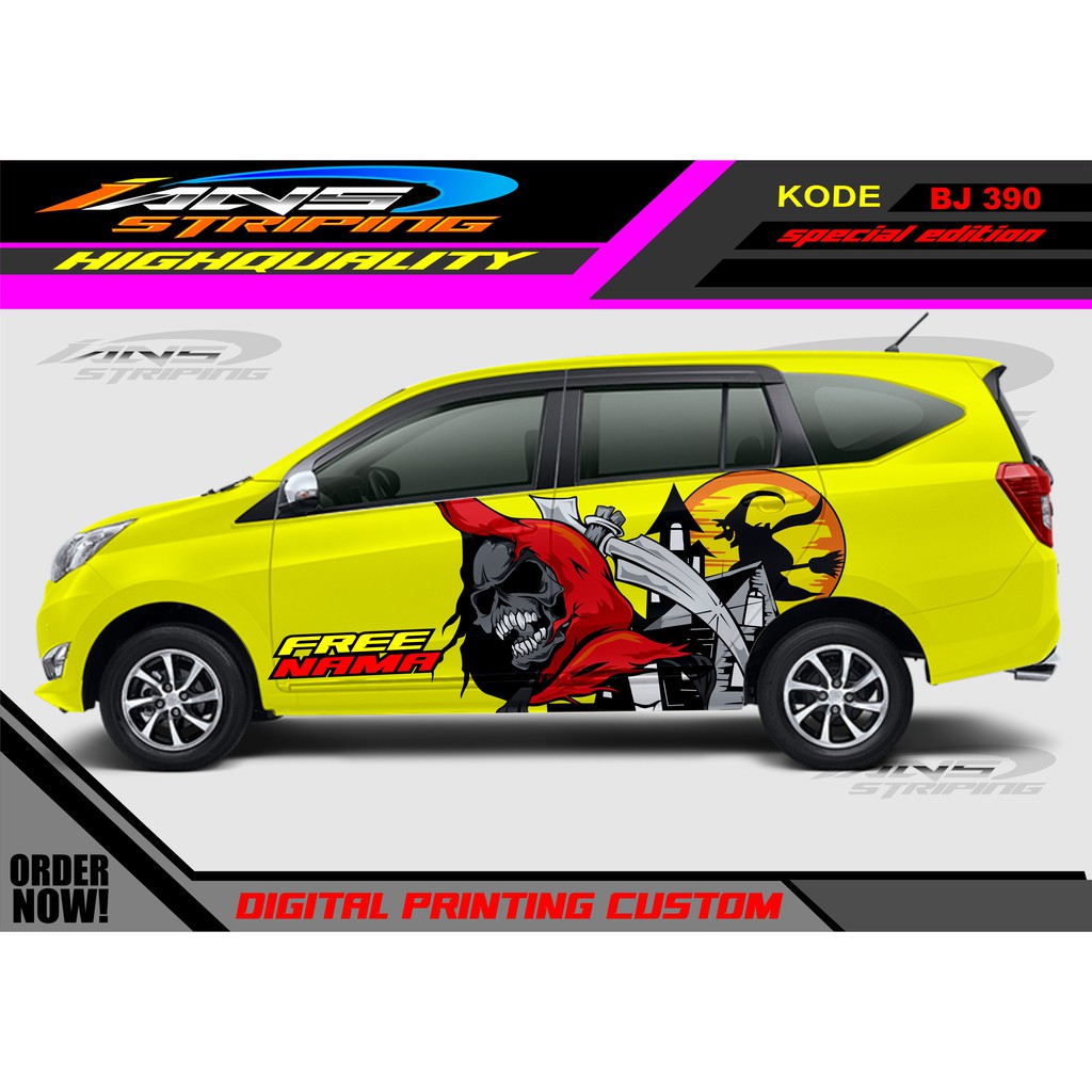 STICKER MOBIL SIGRA, AVANZA , ERTIGA , DATSUN / DECAL STICKER MOBIL / STIKER VARIASI MOBIL