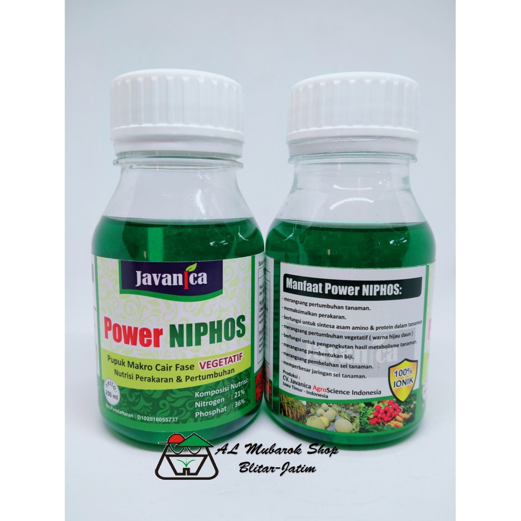 Pupuk Makro Nitrogen & Phosphat Cair Power NIPHOS 250 Ml