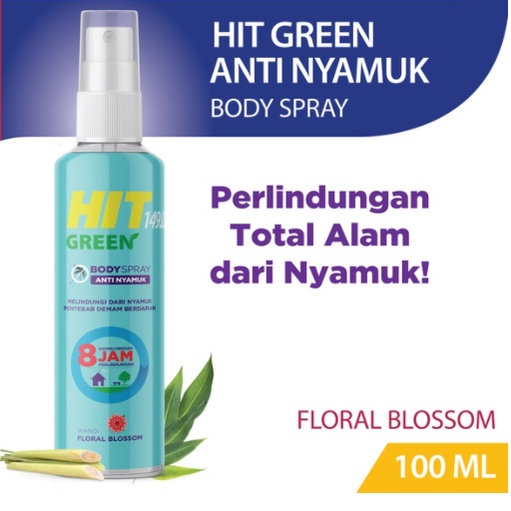 HIT Green Body Spray Floral Blossom 100ml
