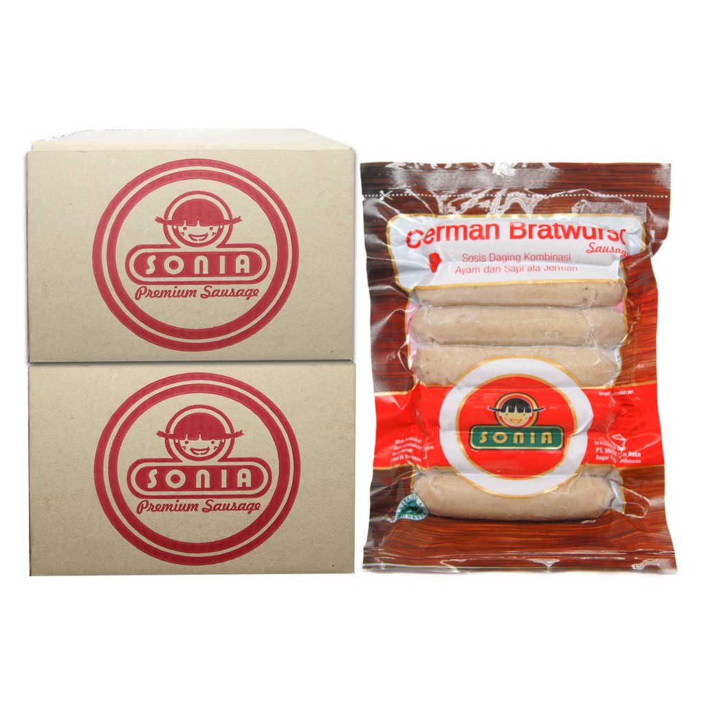 

BOX 5kg - Sosis SONIA - German Bratwurst Cocktail 21/34 (250gr)