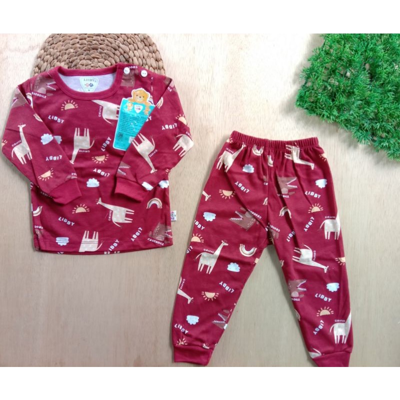 Setelan panjang Kancing baju Libby Baby Animal wildness