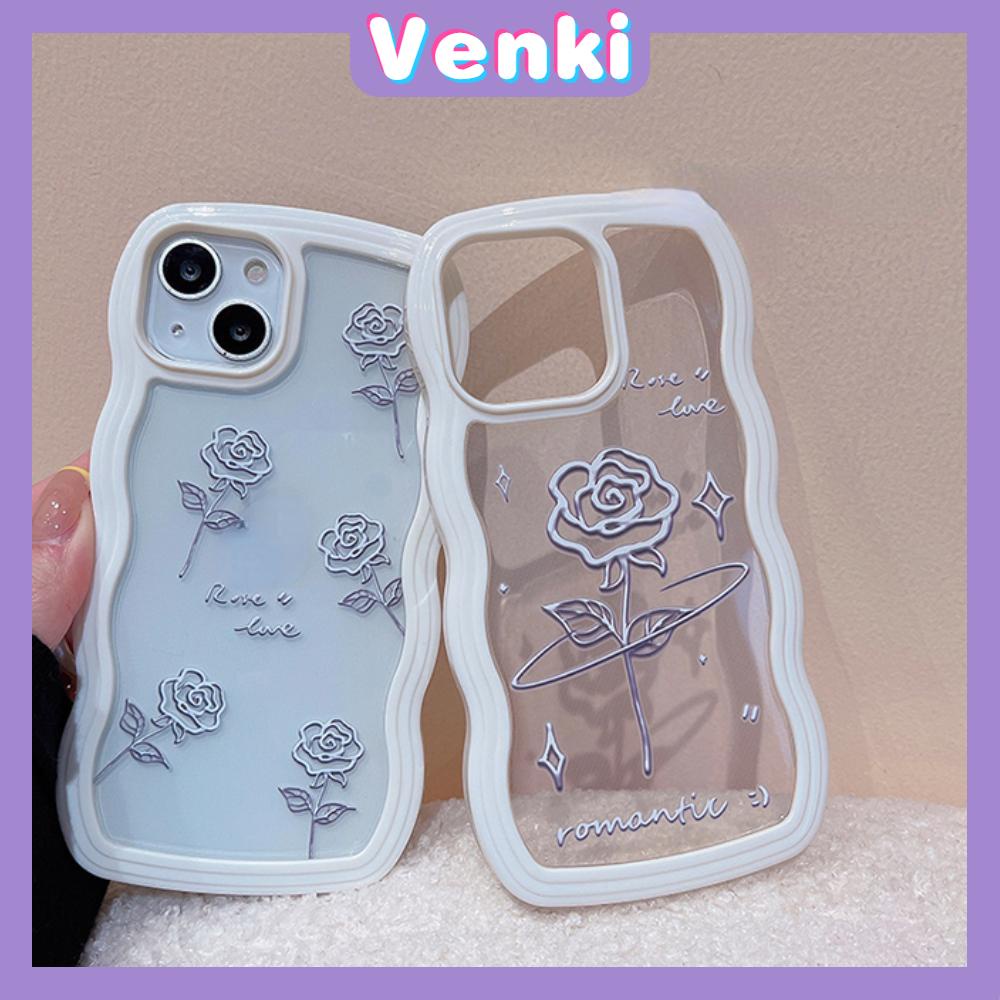 iPhone Case Candy Color Wave 2-in-1 Silicone Soft Case Airbag Shockproof Protection Camera Rose Flower Compatible For iPhone 11 Pro Max 13 Pro Max 12 Pro Max 7Plus xr XS Max